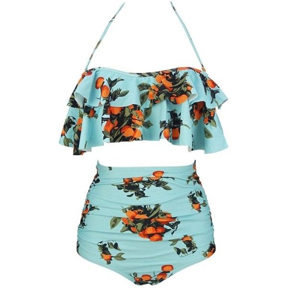 COCOSHIP Other - COCOSHIP Retro Falbala Flounce Bikini